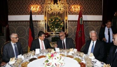 Dîner officiel en l'honneur du vice-chancelier allemand