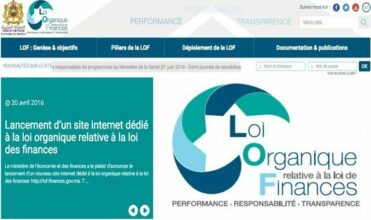 Un site web dédié à la loi organique relative à la loi de finances