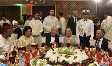 Dîner royal à l'occasion du premier Concert de la Méditerranée