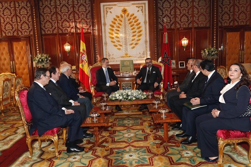 A l'occasion de la visite officielle des souverains espagnols au Maroc, entretiens entre le Roi Mohammed VI et le Roi Felipe VI