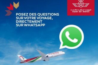 Infos vols: RAM lance un service de messagerie Whatsapp