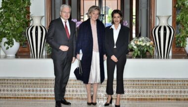 La Princesse Astrid de Belgique reçue par Lalla Meryem