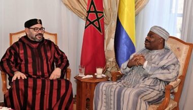 Le Roi Mohammed VI rend visite au président gabonais Ali Bongo Ondimba