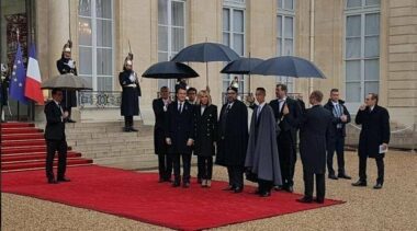 Arrivée du Roi Mohammed VI au Palais de l’Élysée