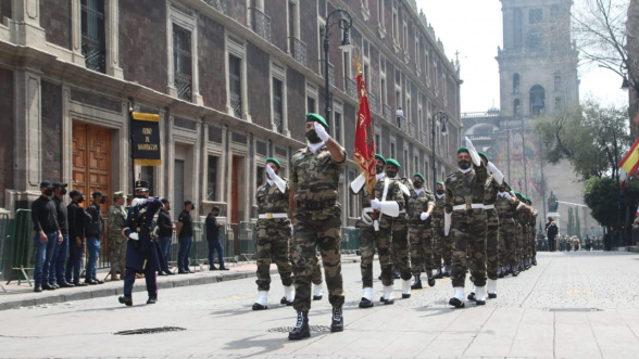 Las FAR participan en el desfile militar para conmemorar la independencia de México