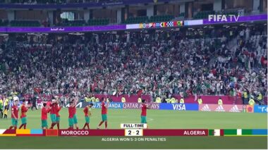 Le Maroc éliminé en coupe arabe par l'Algérie, le fairplay a gagné