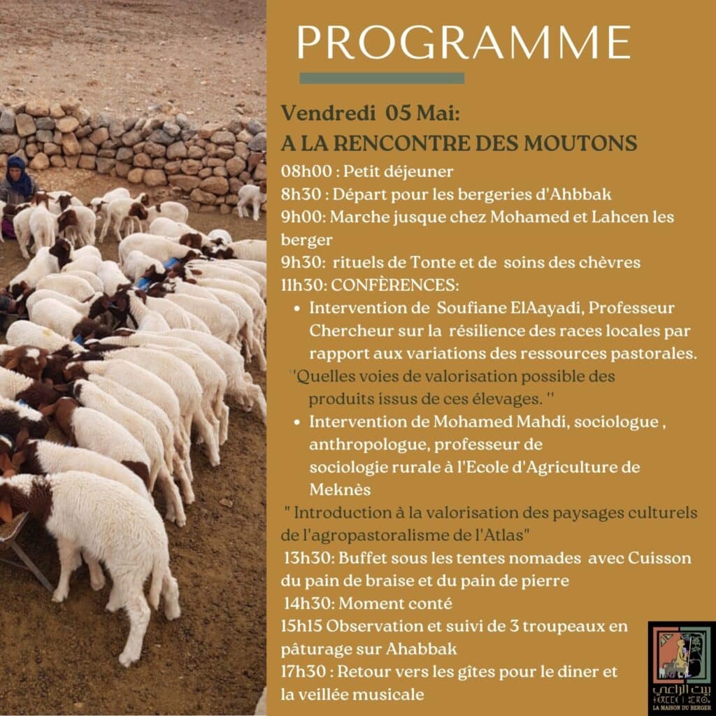Les journées du berger, une immersion dans l’univers du pastoralisme du 3 au 8 mai à Aït Bouguemez