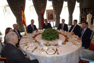 Le Roi Mohammed VI offre un déjeuner en l'honneur du président du gouvernement espagnol