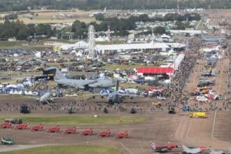 Les Forces Royales Air participent au show militaire international RIAT2024 avec deux F16