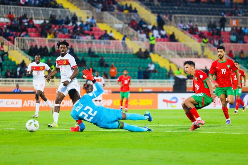 CHAN 2024: le Maroc bat l'Angola 2-0. Ici, une des actions marocaines.