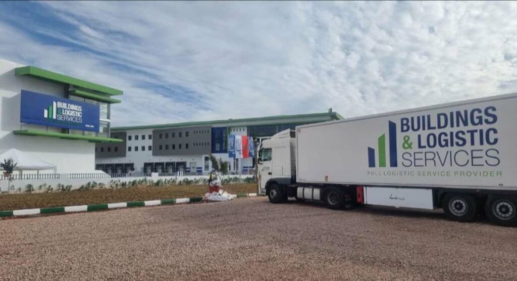 Vue du siège de Building Logistics Services, après l’annonce de l’acquisition de Transload, illustrant l’expansion de l’entreprise marocaine dans le transport de marchandises.