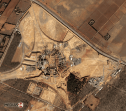 L'avancement des travaux du futur Stade Hassan II de Casablanca (image satellite)