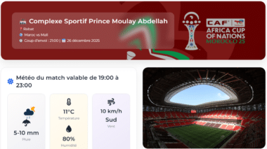Maroc-Mali: la météo du match, ce vendredi 26 décembre