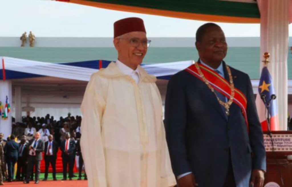 Rachid Talbi El Alami représente le Roi Mohammed VI à l’investiture de Touadéra à Bangui.