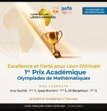 Olympiades de mathématiques : Inas Aachib, Ilyass Brahimi et Ali Benjelloun remportent le 1er Prix académique par équipe