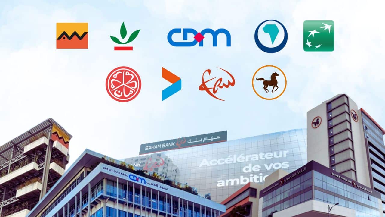 banques cotées, Bourse de Casablanca, activités de marché, PNB, revenus bancaires, crédit, dépôts, marge d’intérêt, commissions, coût du risque, AWB, BCP, Bank of Africa, CIH Bank, BMCI, Crédit du Maroc, CFG Bank.